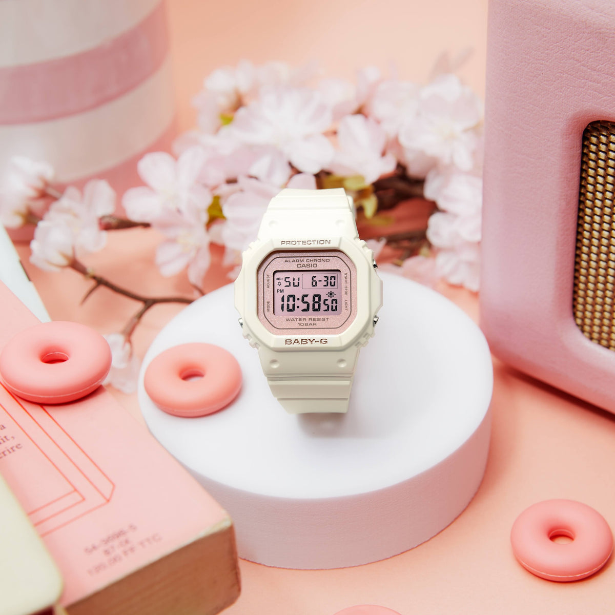 Casio Baby-G BGD-565SC-4 Damenuhr Weiß