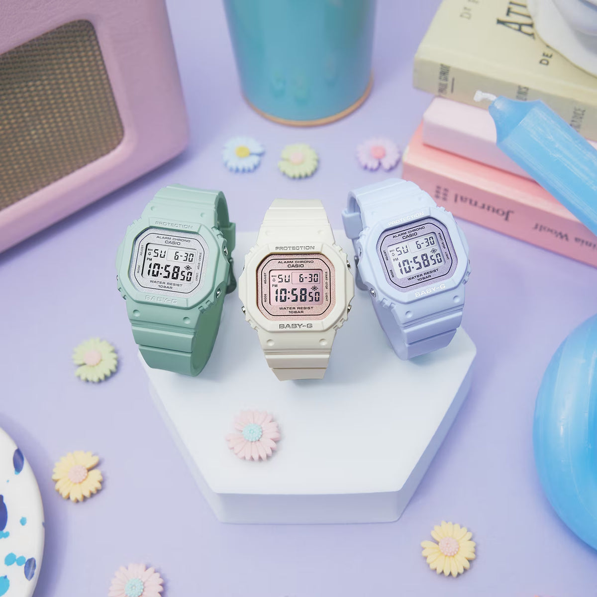 Casio Baby-G BGD-565SC-4 Damenuhr Weiß