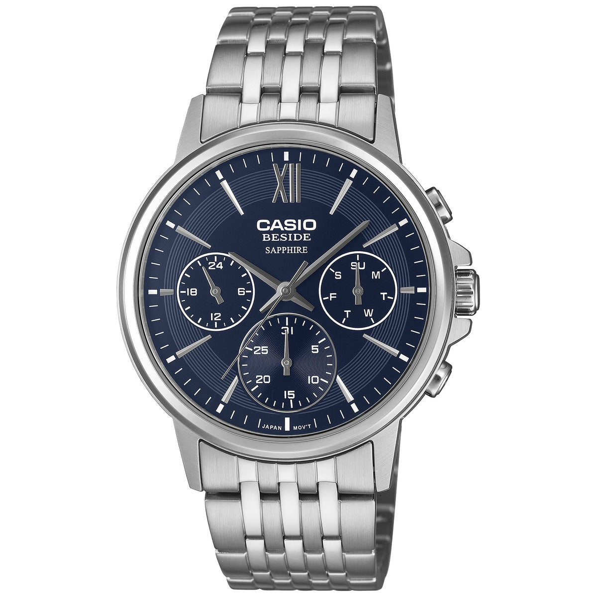 Montre Casio Beside BMS-300D-2AV Analogique Bleu Homme