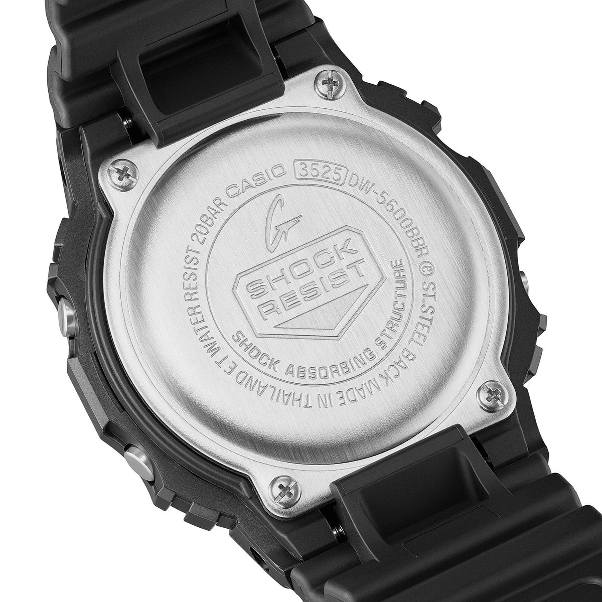 Casio G-Shock DW-5600BBR-1 Herrenuhr Schwarz Rot