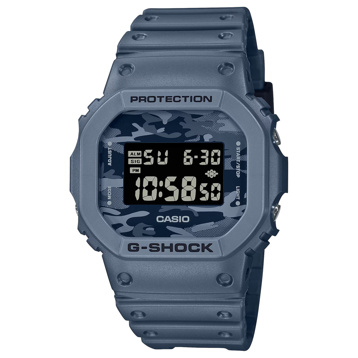 Casio G-Shock DW-5600CA-2 Herrenuhr Blau Camouflage