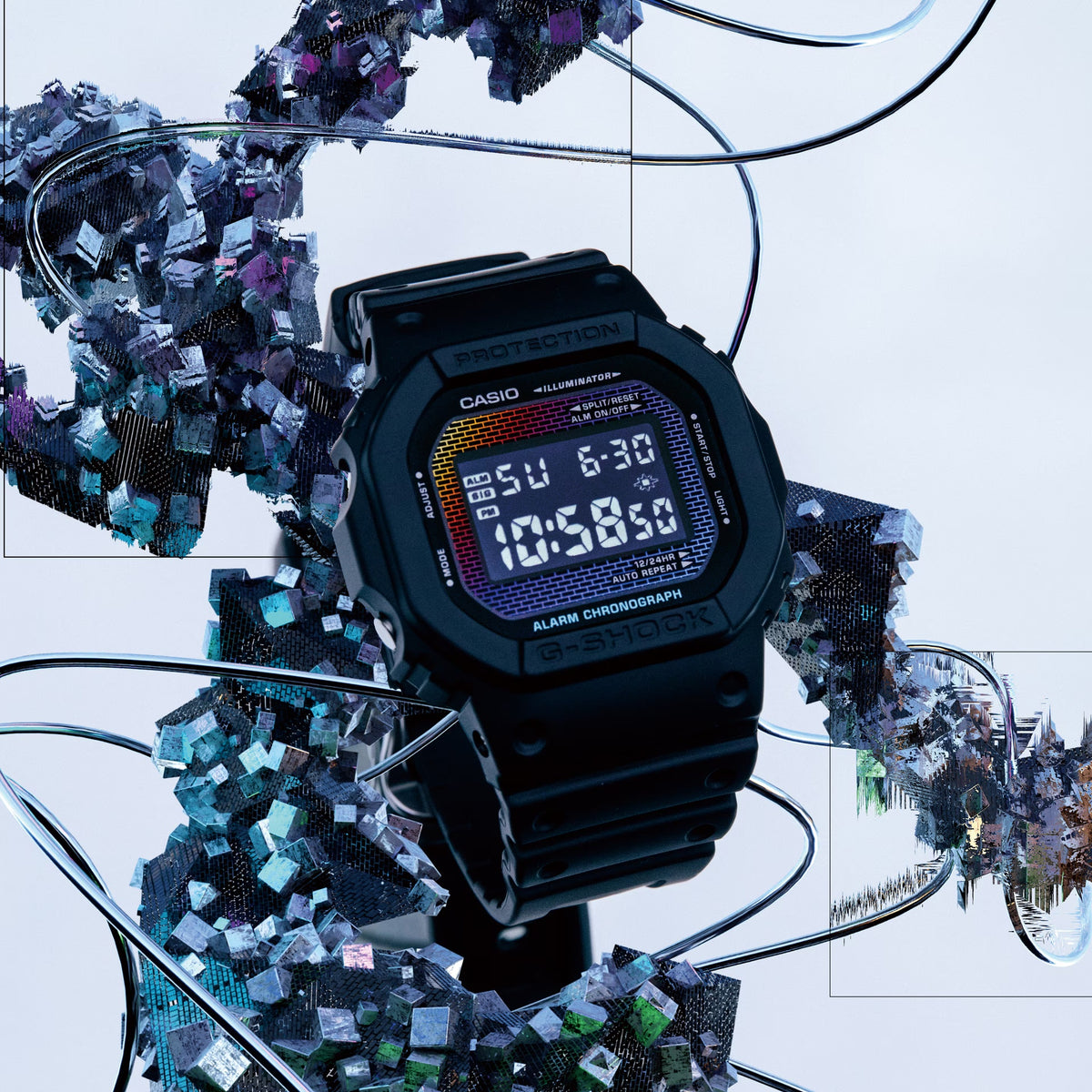 Casio G-Shock DW-5600RW-1 Herrenuhr Schwarz