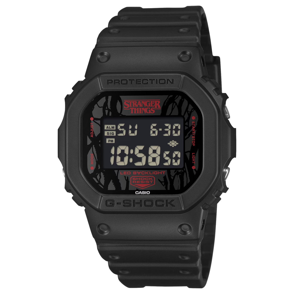 Casio G-Shock DW-5600STT-1 Herrenuhr Schwarz Stranger Things