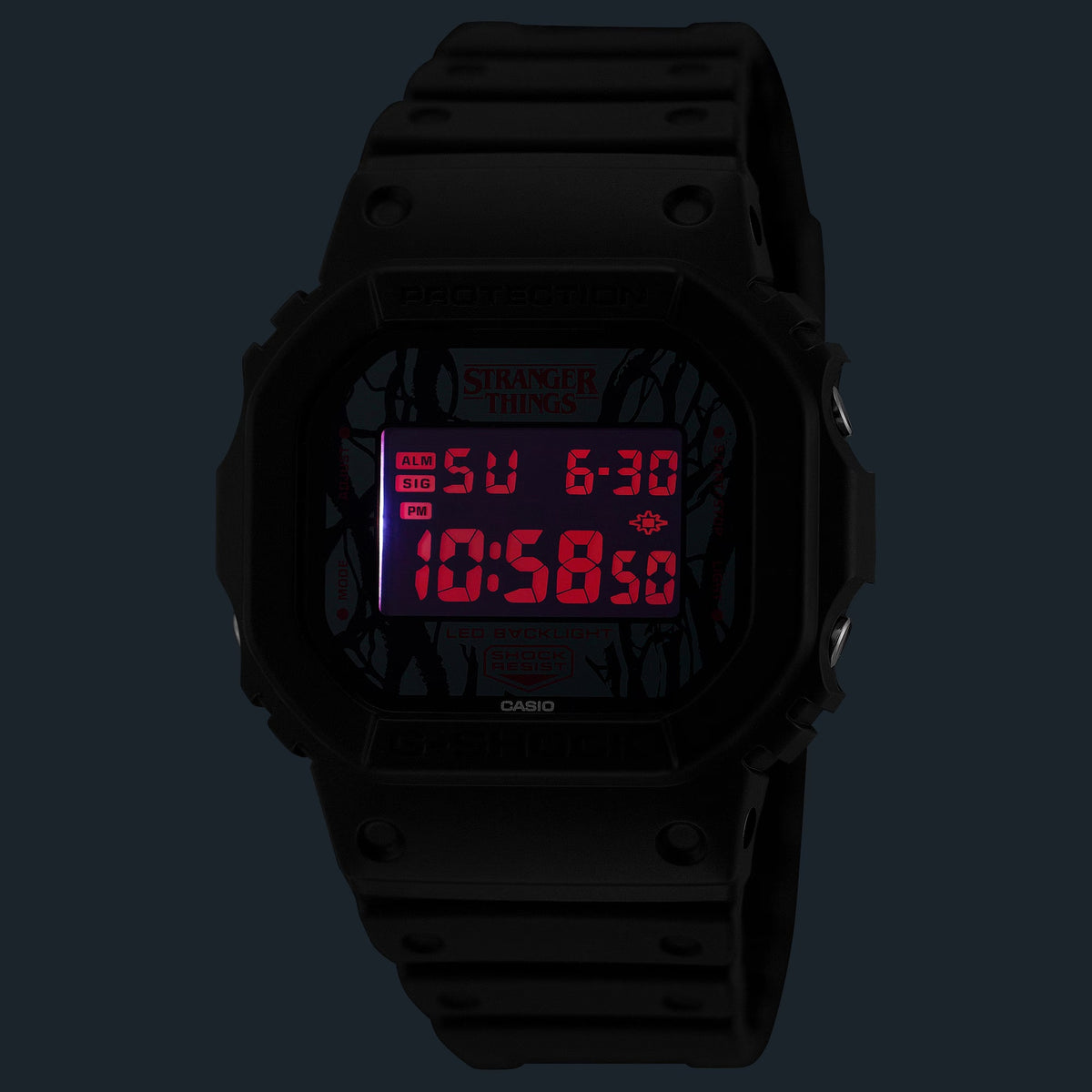 Casio G-Shock DW-5600STT-1 Herrenuhr Schwarz Stranger Things