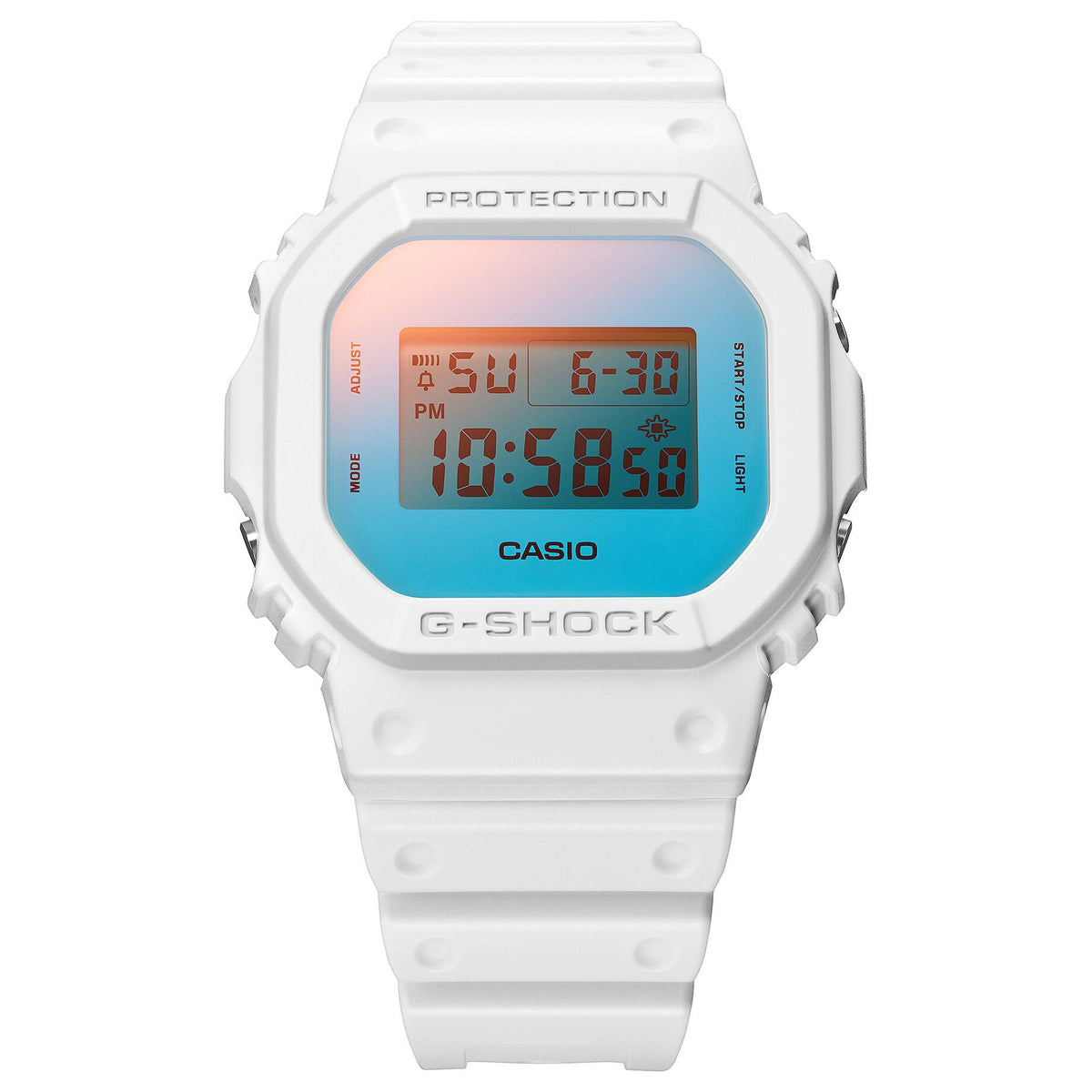 Casio G-Shock DW-5600TL-7 Herrenuhr Weiß Bunt