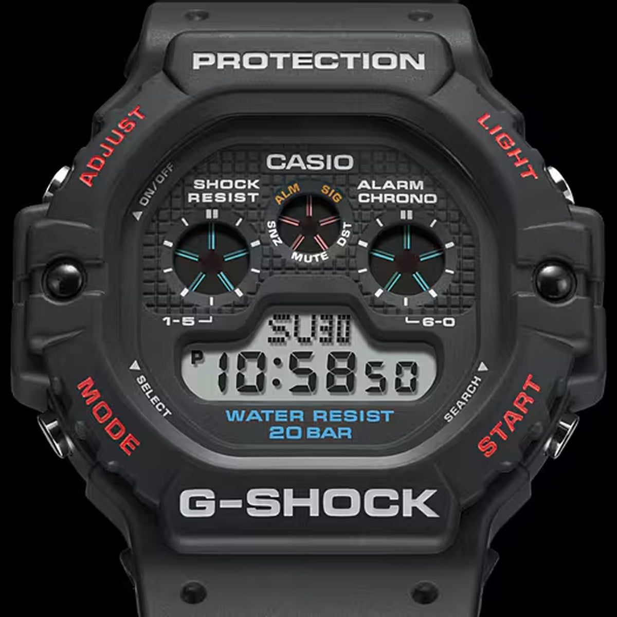 Casio G-Shock DW-5900-1 Herrenuhr Schwarz