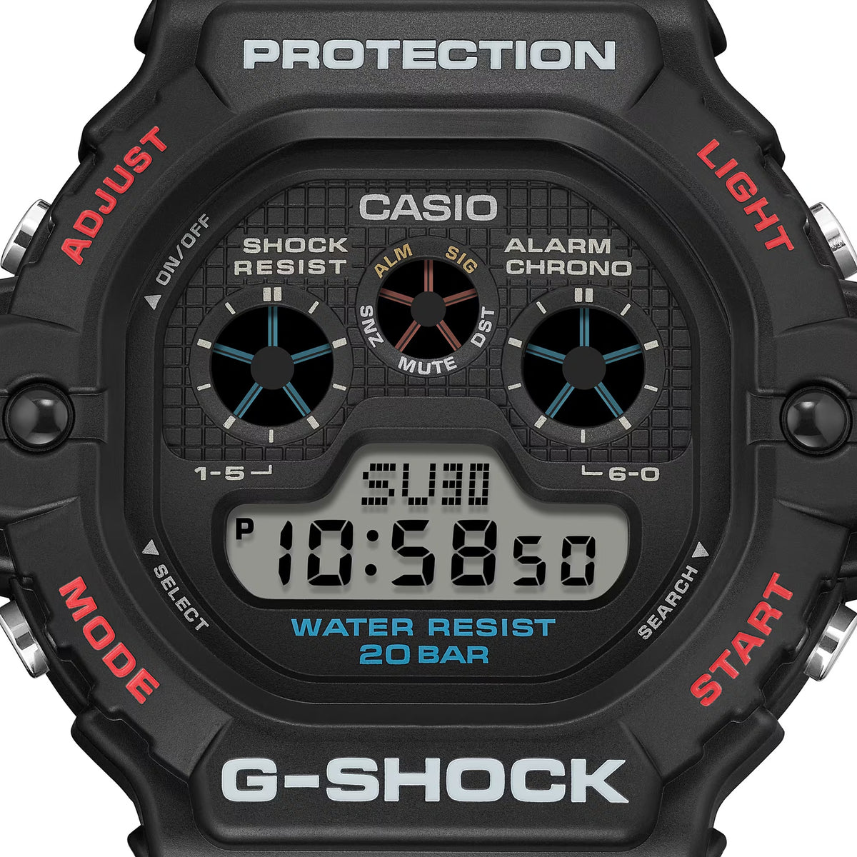 Casio G-Shock DW-5900U-1 Herrenuhr, Schwarz