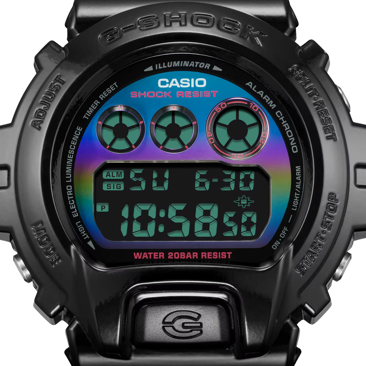 Casio G-Shock DW-6900RGB-1 Herrenuhr Schwarz Multicolor