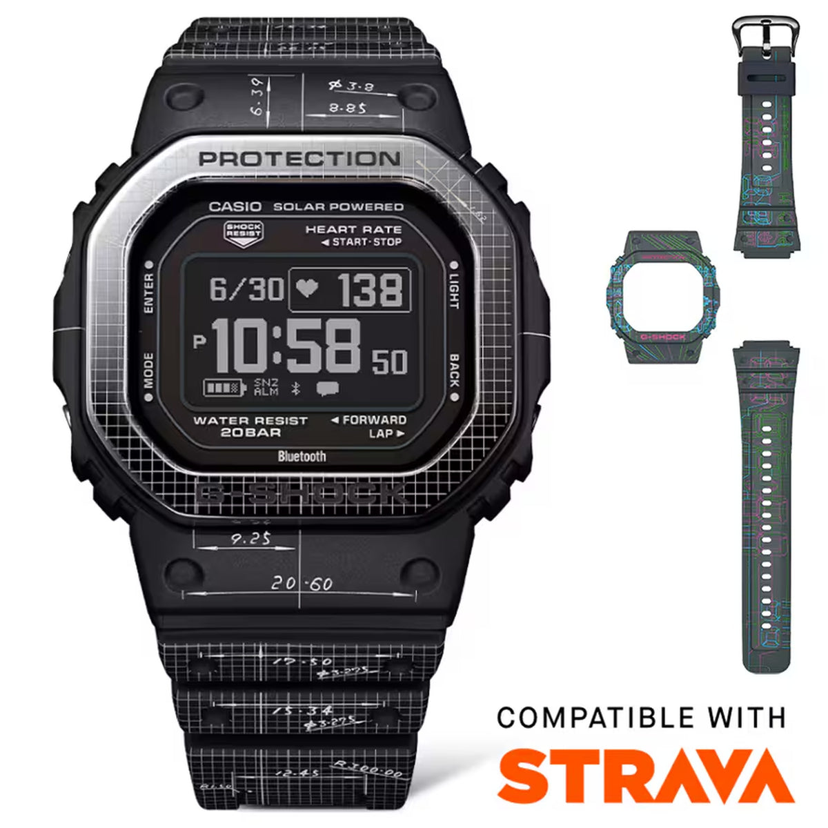 Montre Casio G-Shock Move DW-H5600EX-1 Solaire Digitale Noir
