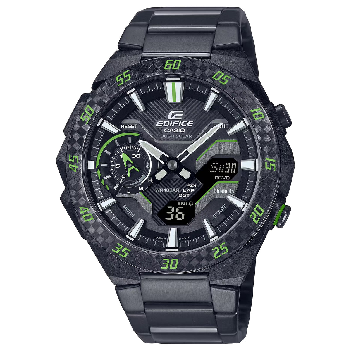 Casio Edifice ECB-2200RC-1A3 Herrenuhr Schwarz Grün