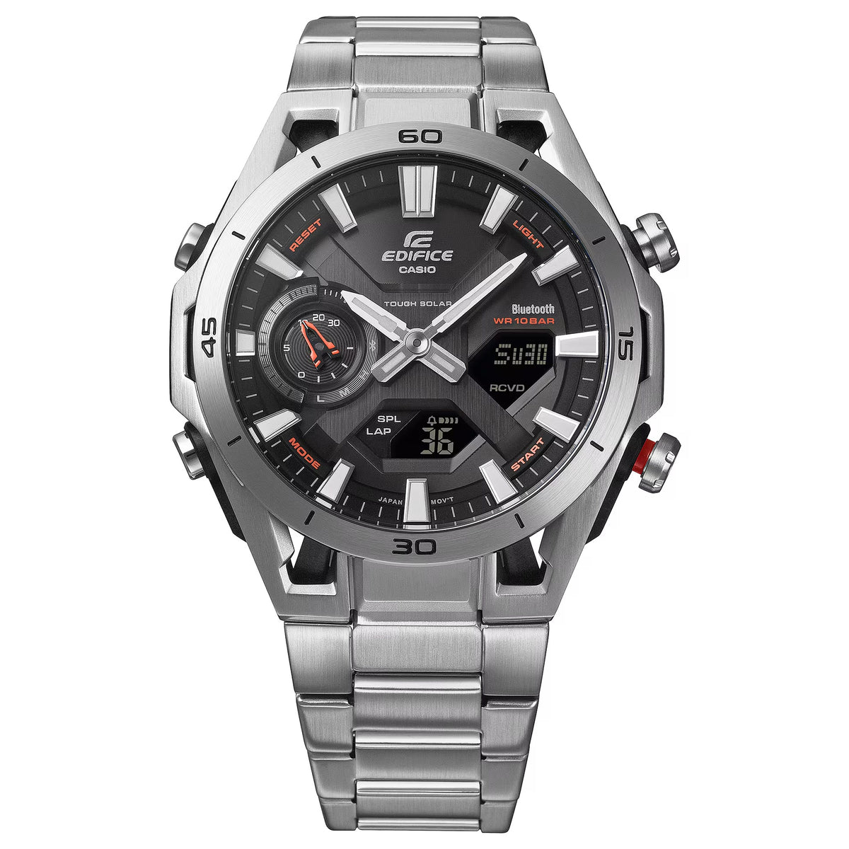 Montre Casio Edifice ECB-2300D-1A Homme Argenté Gris