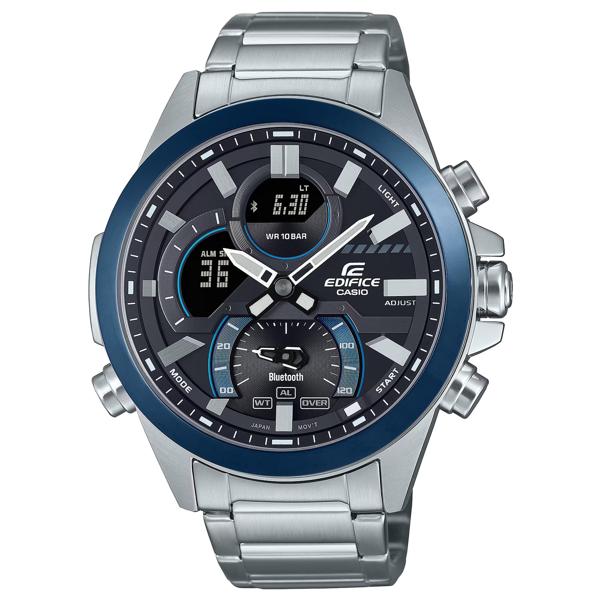 Montre Casio Edifice ECB-30DB-1A Homme Argenté Bleu