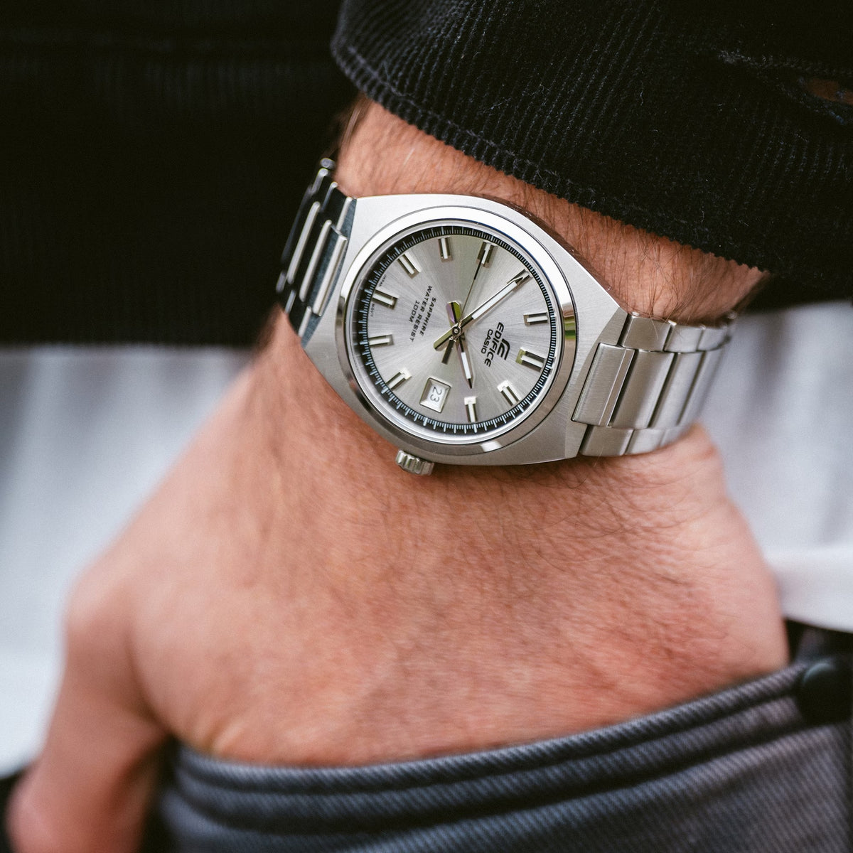 Casio Edifice EFB-109D-7A Men's Silver Watch
