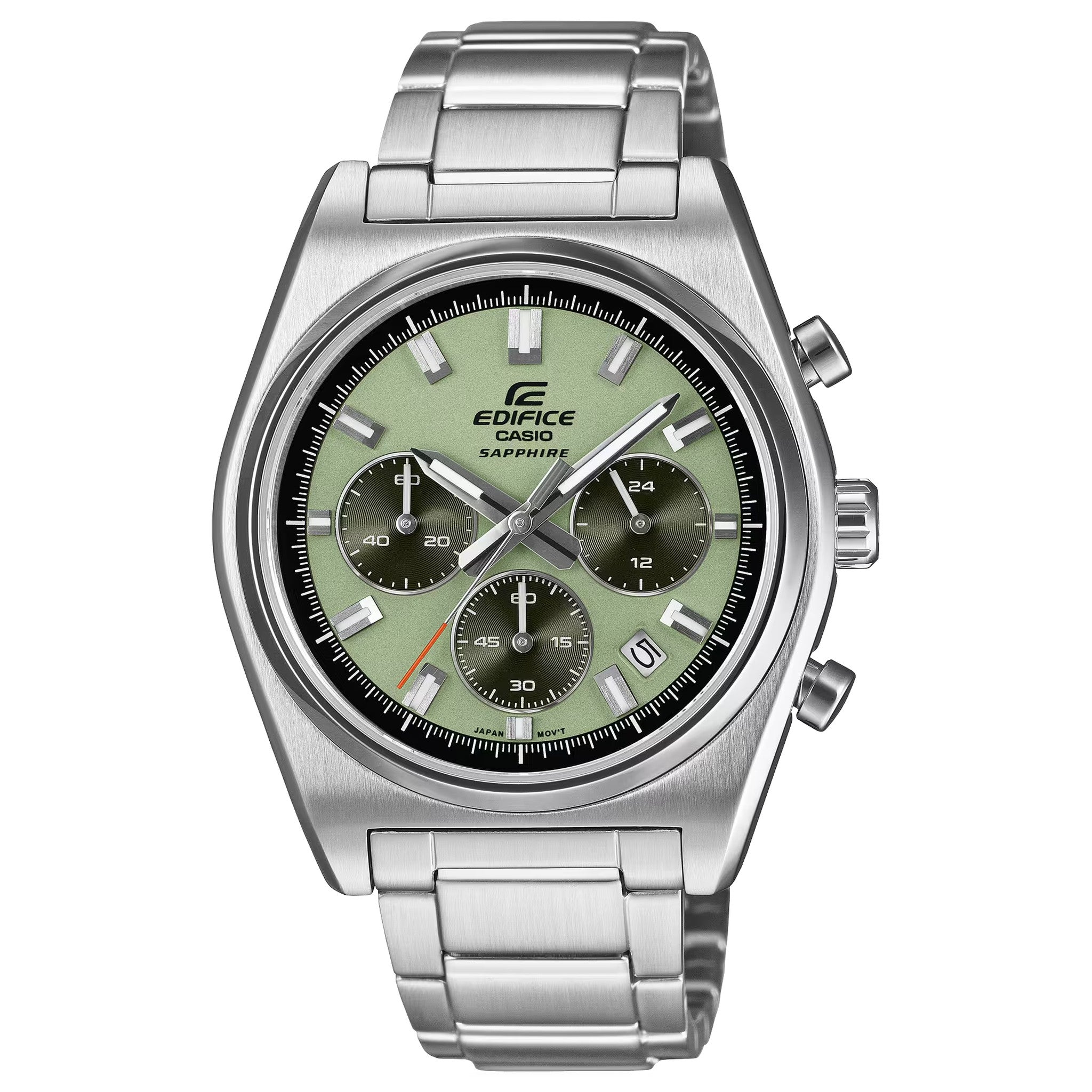 Casio Edifice EFB-730D-3A Herrenuhr Silber Grün
