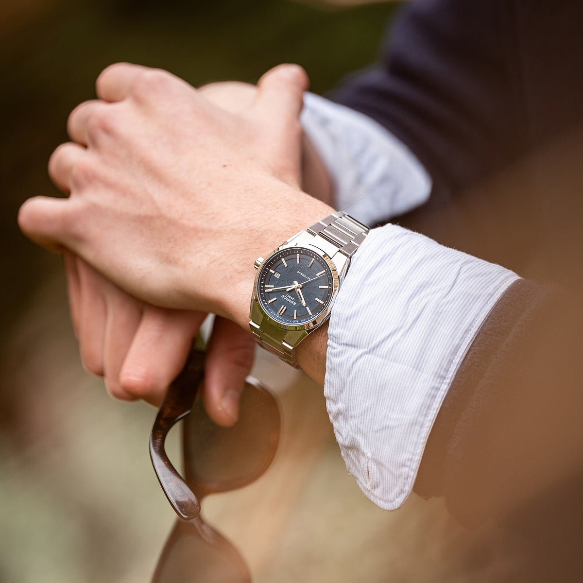 Casio Edifice EFK-110D-2A Automatikuhr Blau