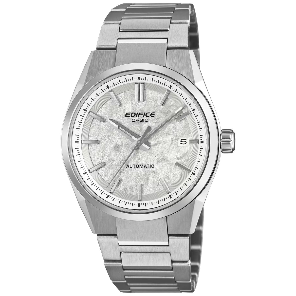 Casio Edifice EFK-110D-7A Automatik-Uhr Silberfarben