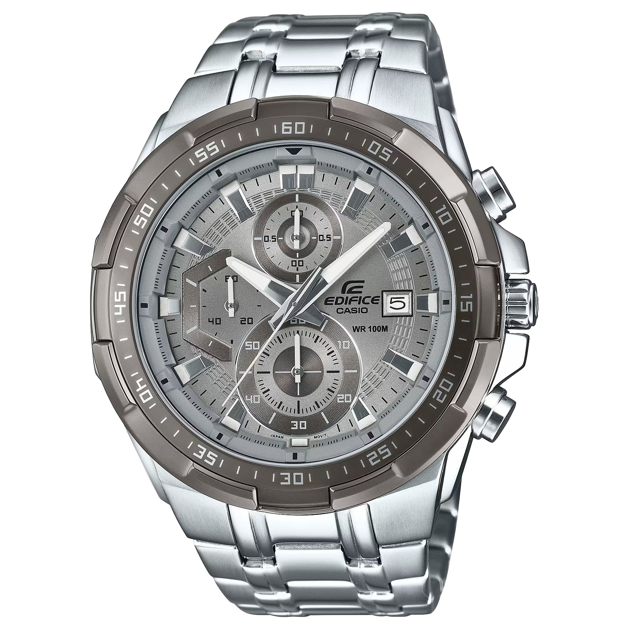 Casio Edifice EFR-539DE-8A Men's Watch Silver Bronze