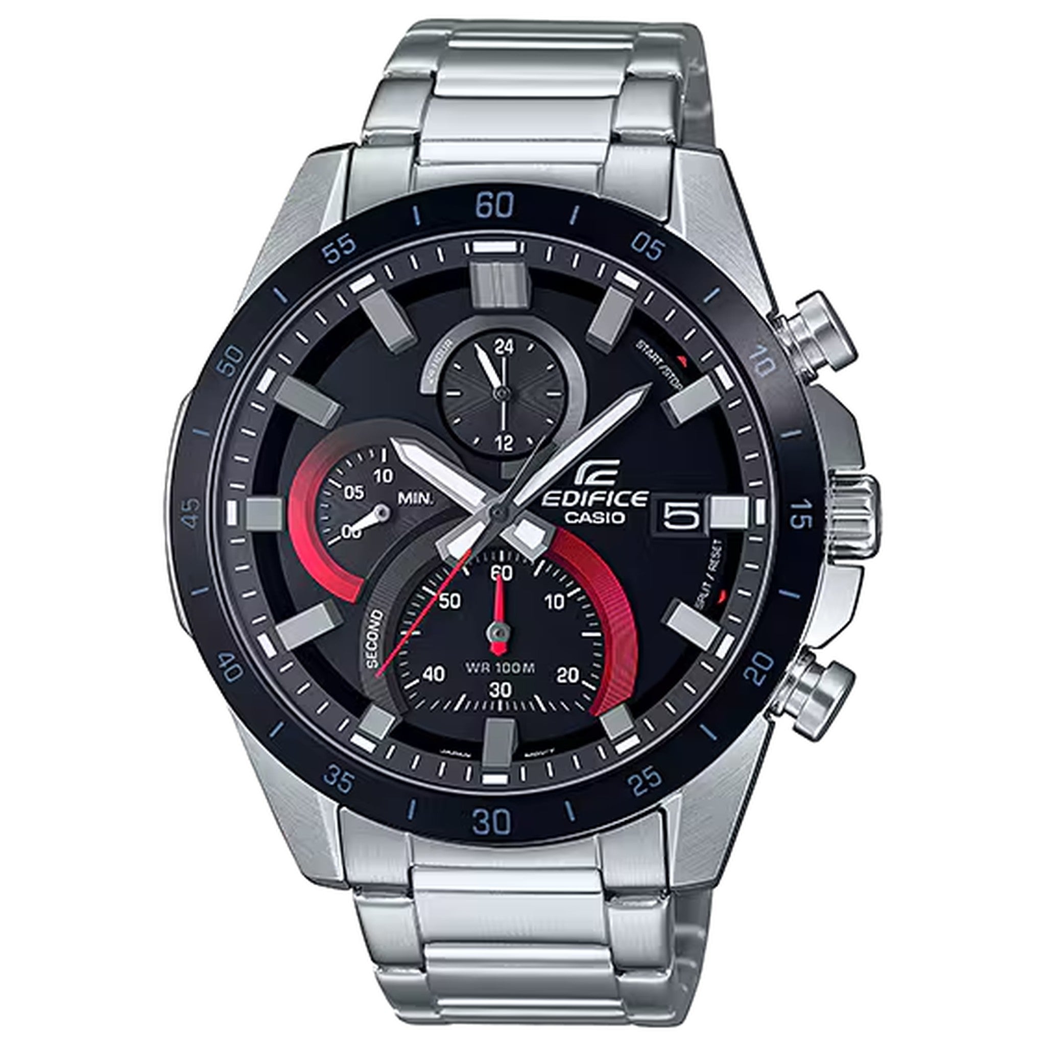 Casio Edifice EFR-571DB-1A1 Herrenuhr Silber Schwarz Rot