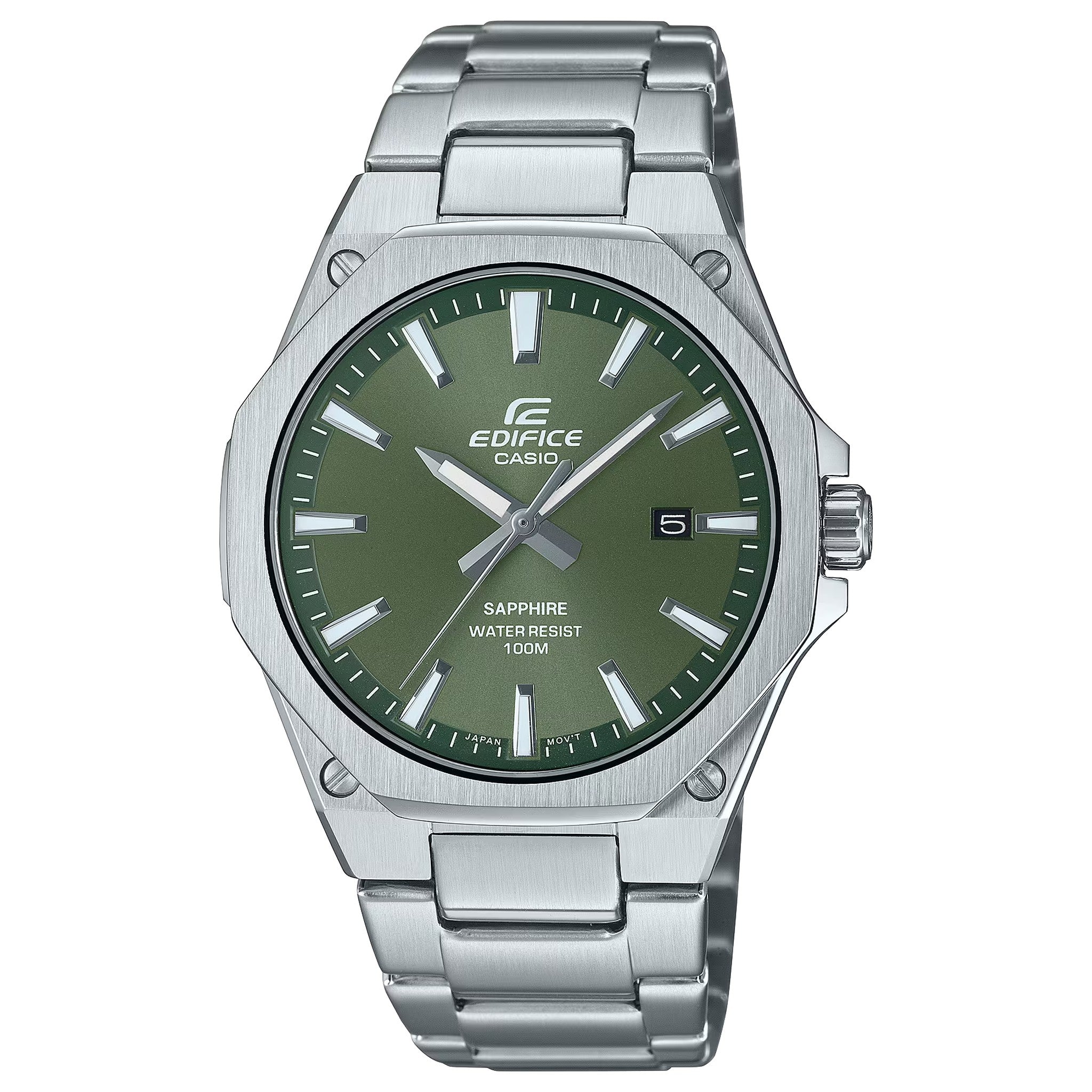 Casio Edifice EFR-S108D-3A Herrenuhr Silber Grün