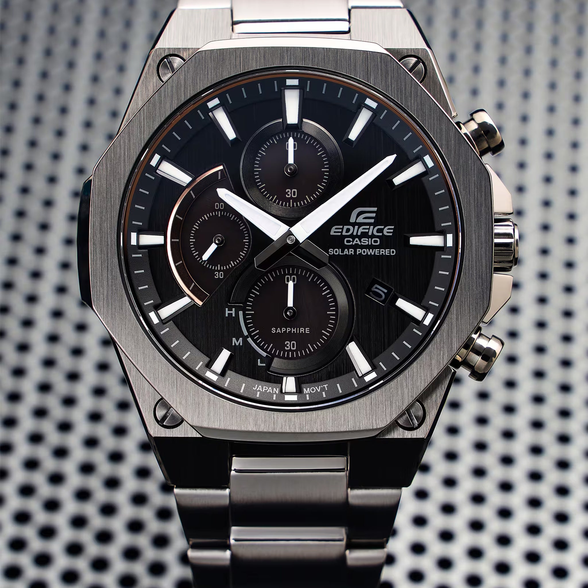 Casio Edifice EFS-S570DC-1A Herrenuhr Schwarz Silber