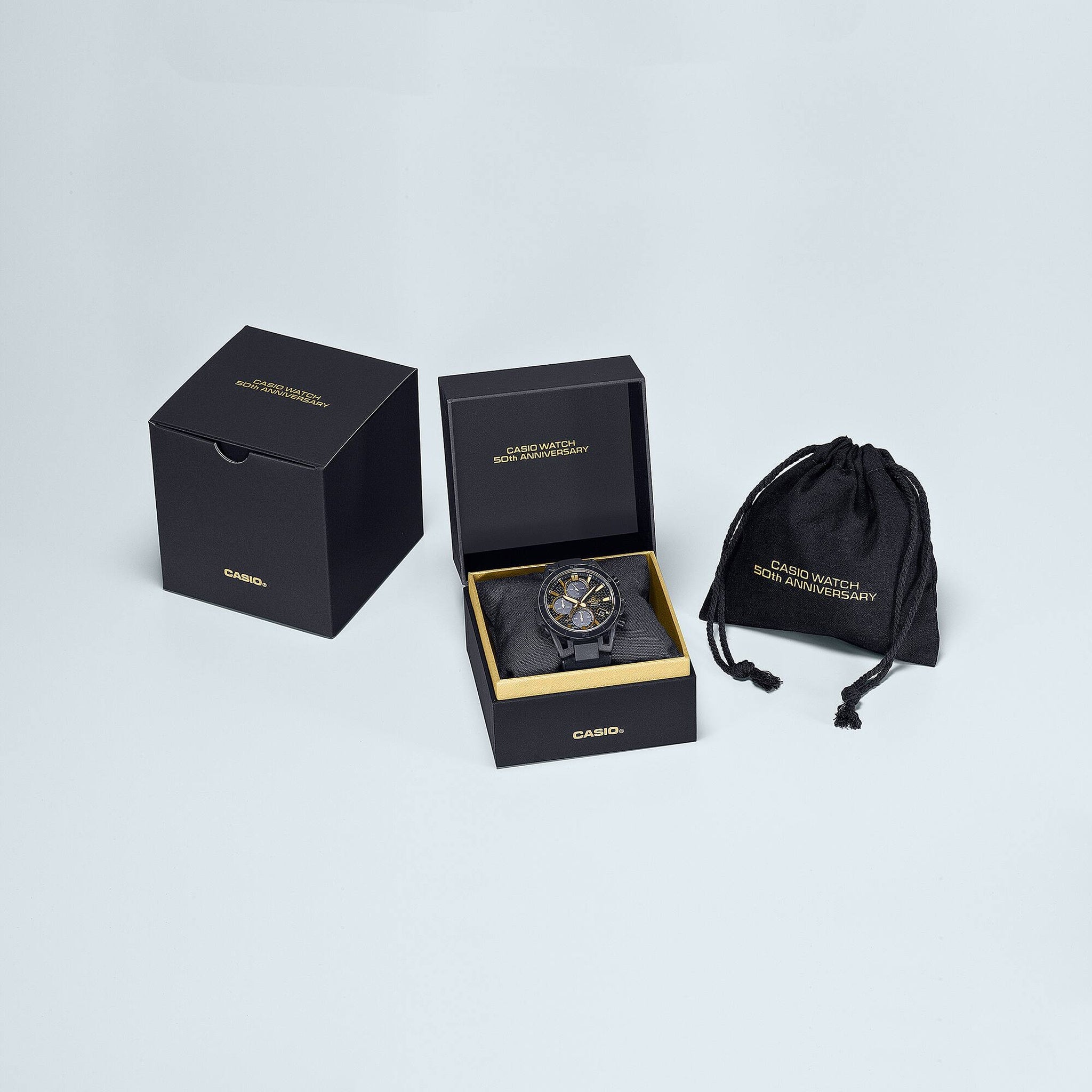 Montre Casio Edifice EFS-S640ZE-1A Homme Noir Doré