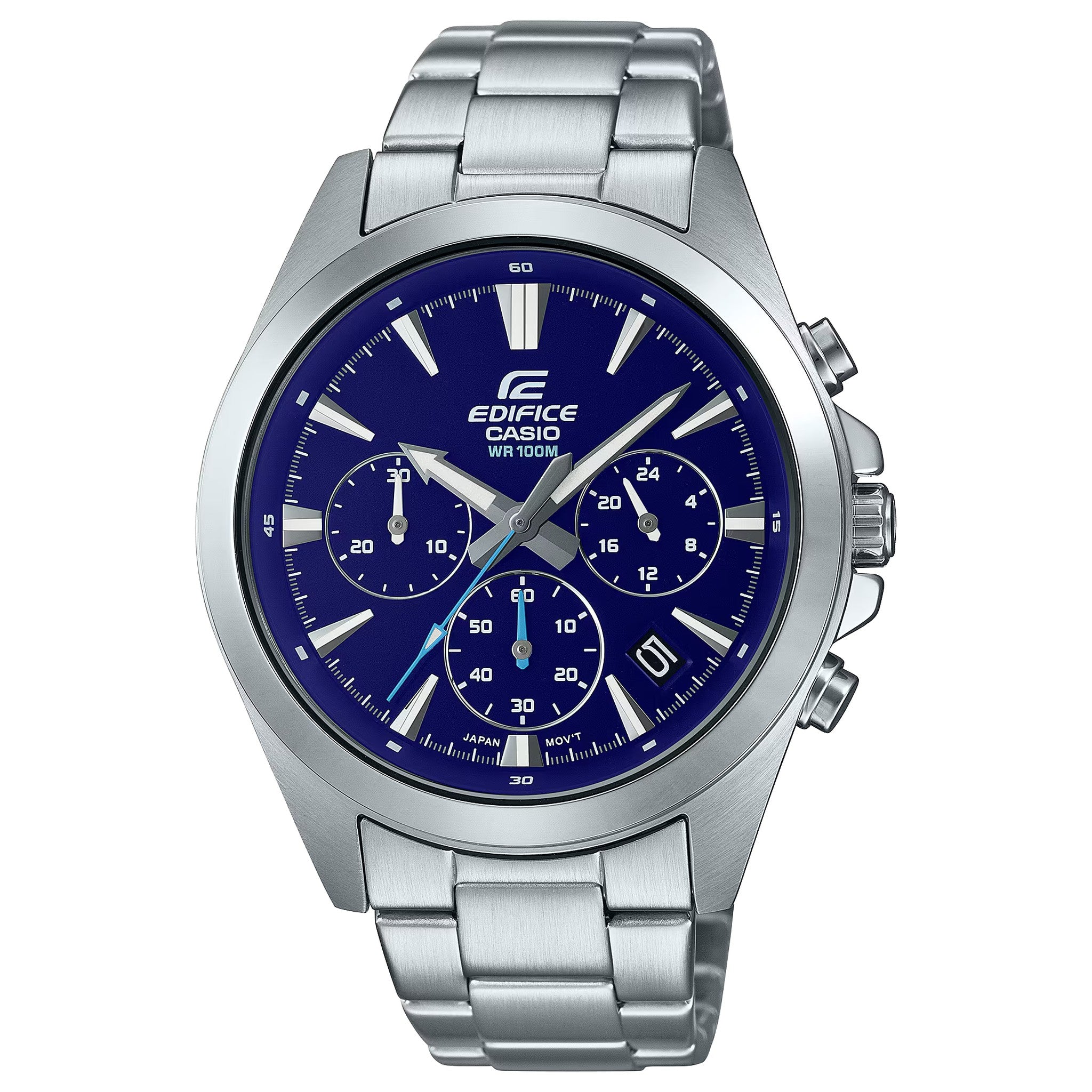 Casio Edifice EFV-630D-2A Herrenuhr Silber Blau