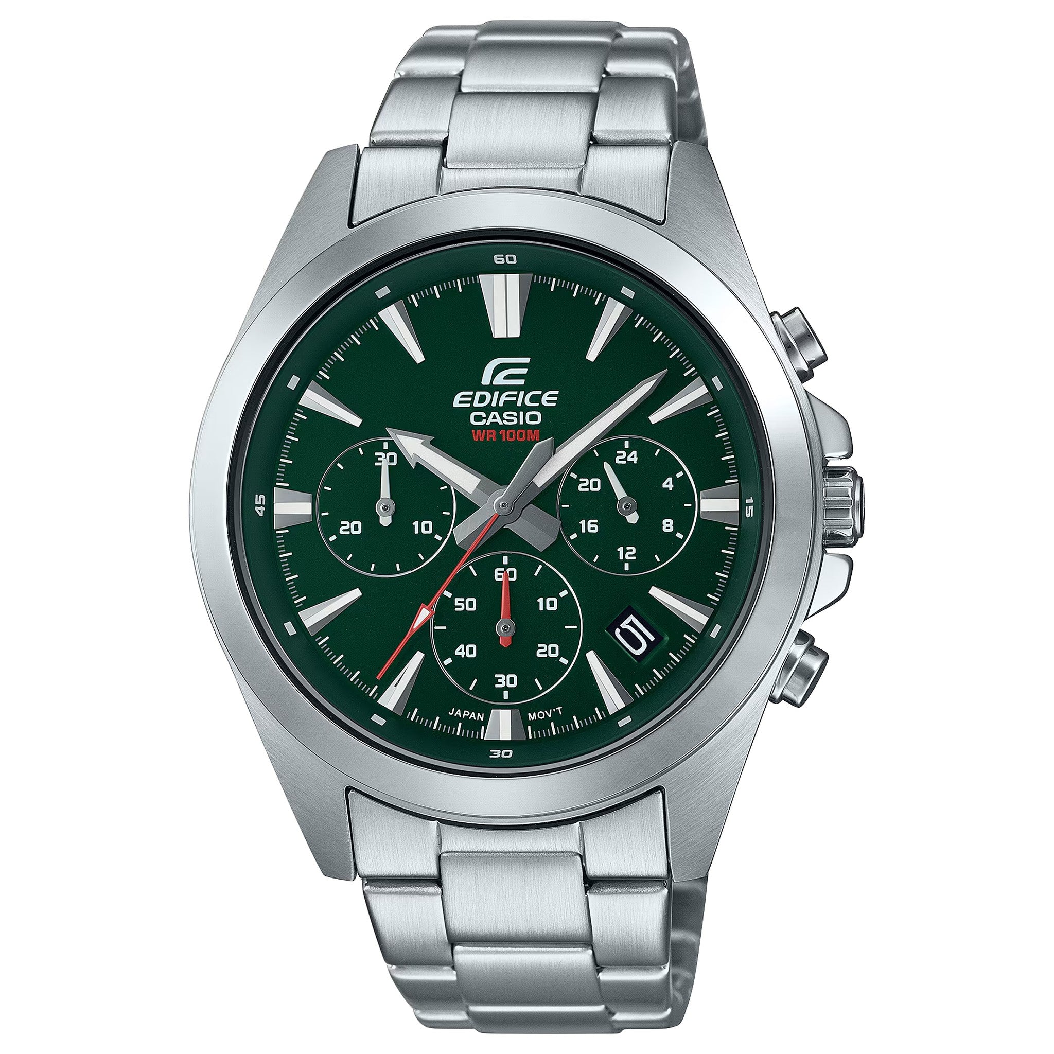 Montre Casio Edifice EFV-630D-3A Homme Argenté Vert