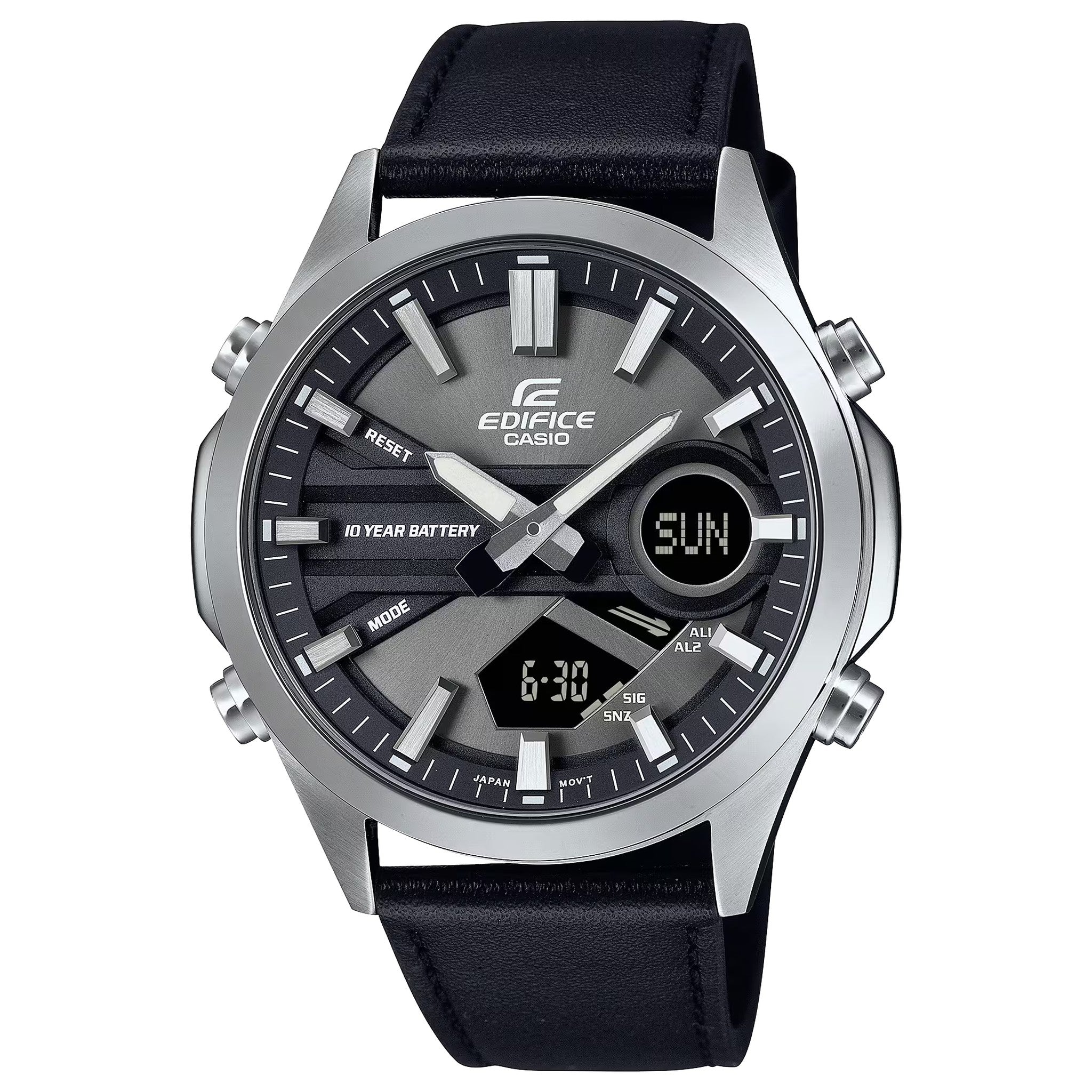 Casio Edifice EFV-C120L-8A Herrenuhr Silber Schwarz