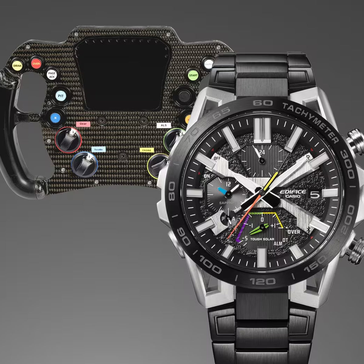 Casio Edifice Sospensione EQB-2000DC-1A Solar Bluetooth Herrenuhr