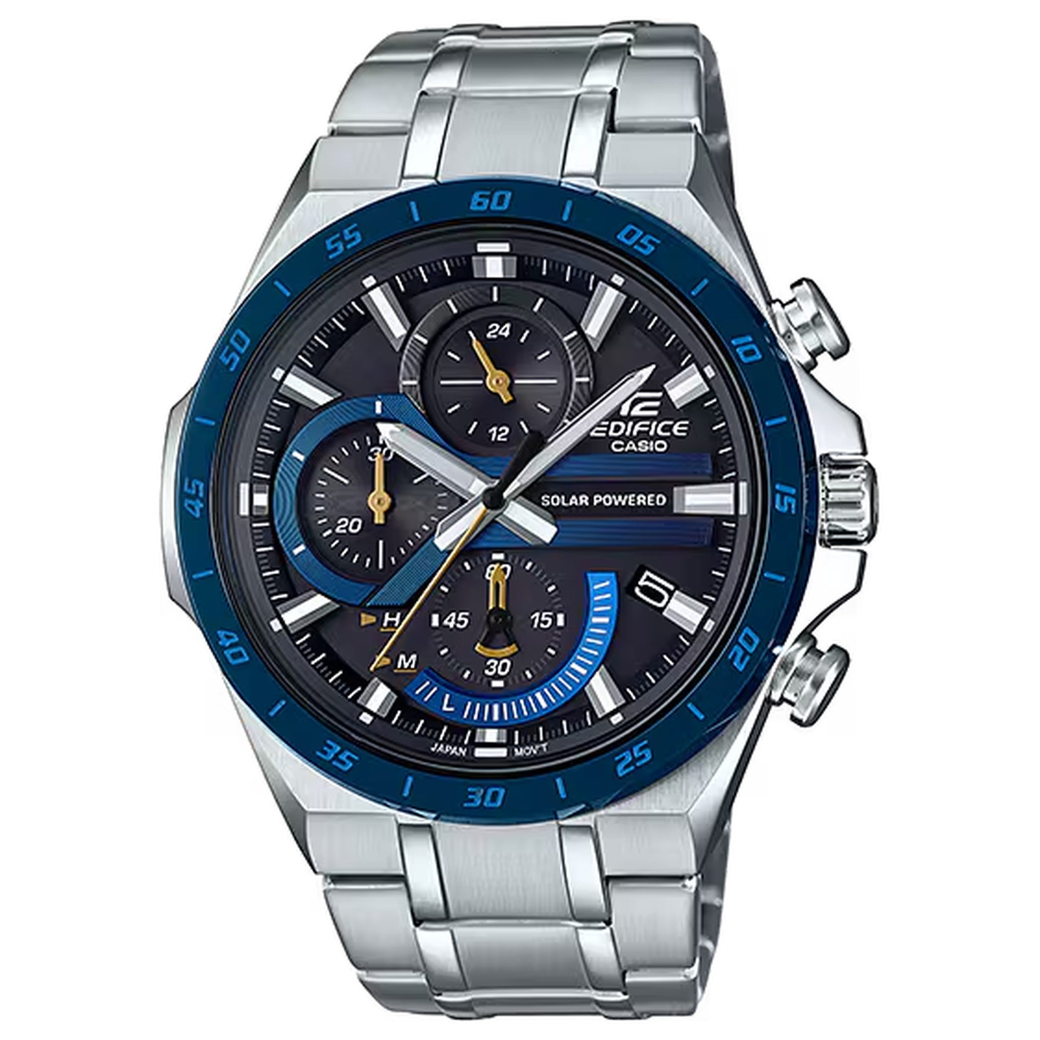 Casio Edifice EQS-920DB-2A Herrenuhr Silber Blau