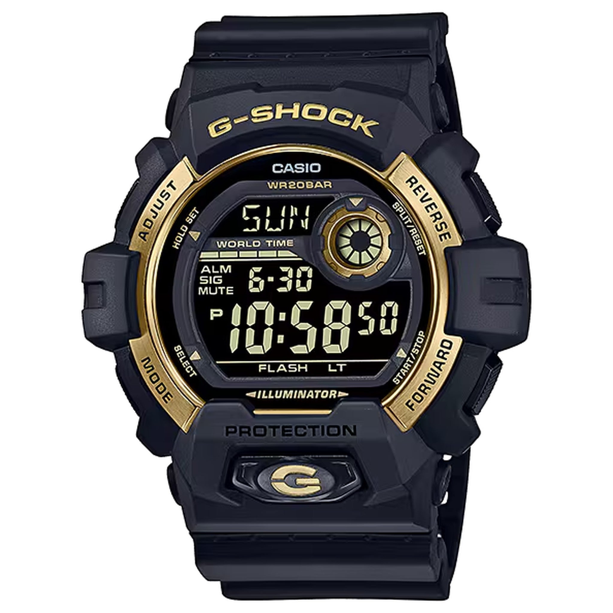 Casio G-Shock G-8900GB-1 Herrenuhr Schwarz Gold