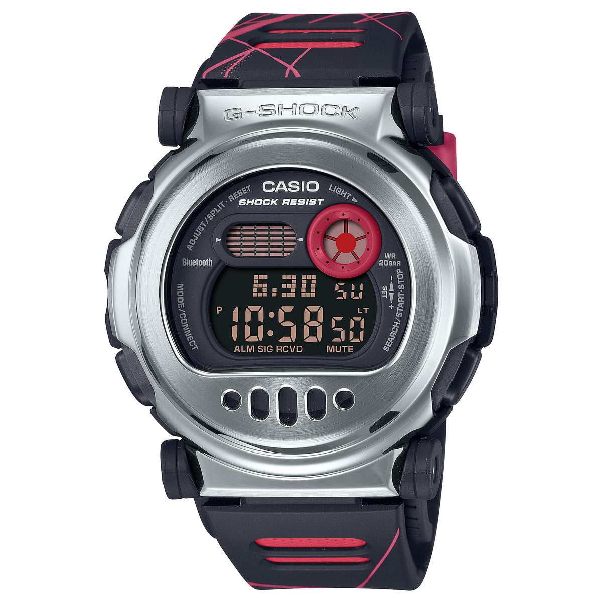 Casio G-Shock G-B001MVA-1 Herrenuhr Silber Schwarz