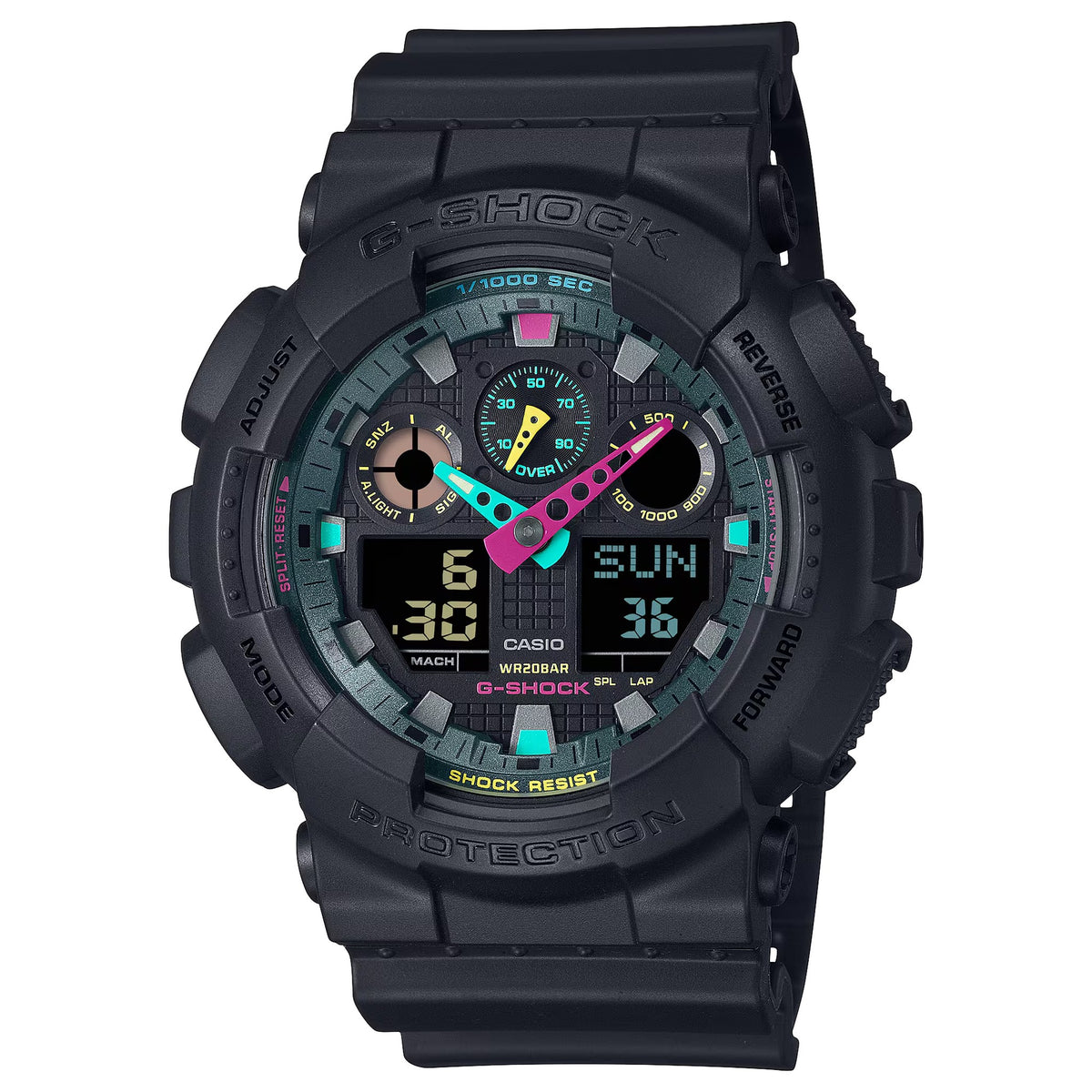 Casio G-Shock GA-100MF-1A Herrenuhr Schwarz