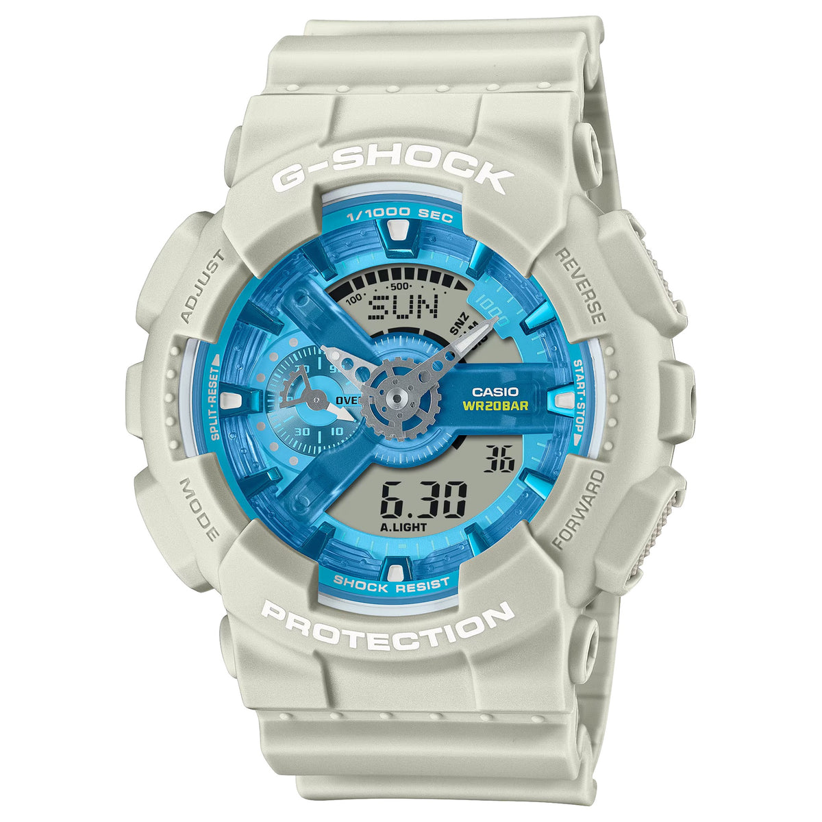 Casio G-Shock GA-110AS-5A Herrenuhr Beige Blau