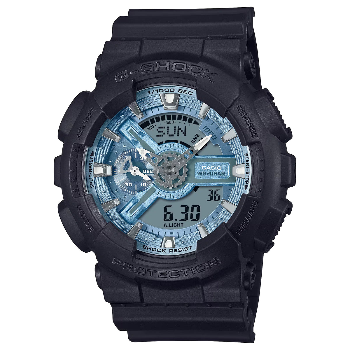 Casio G-Shock GA-110CD-1A2 Herrenuhr Schwarz Blau