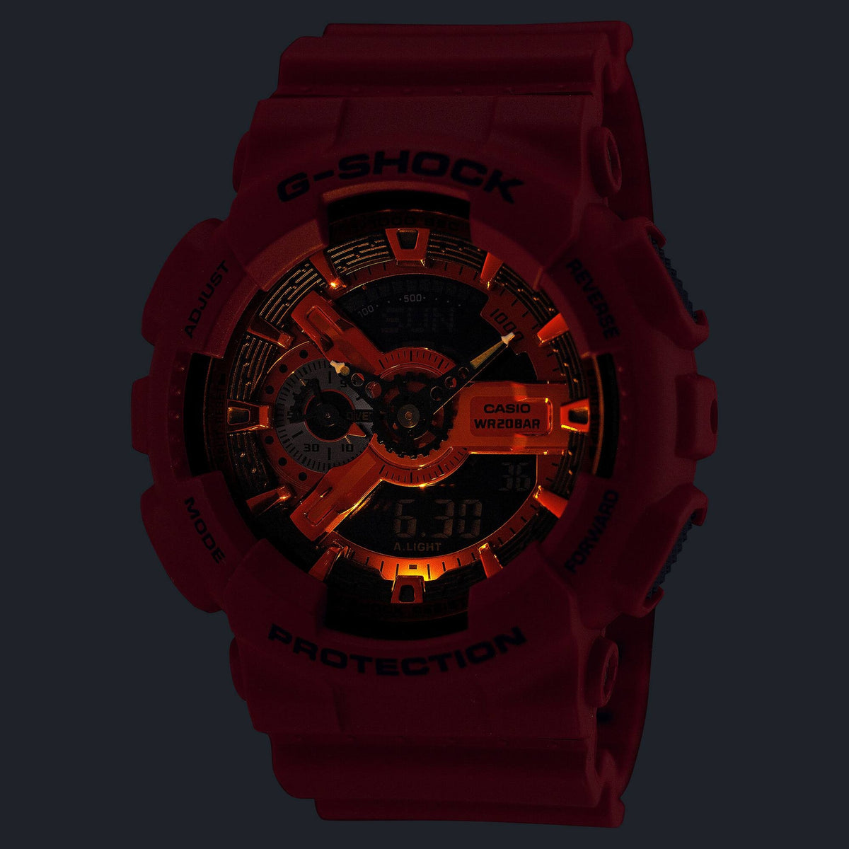 Casio G-Shock GA-110RRB-4A Herrenuhr Rot