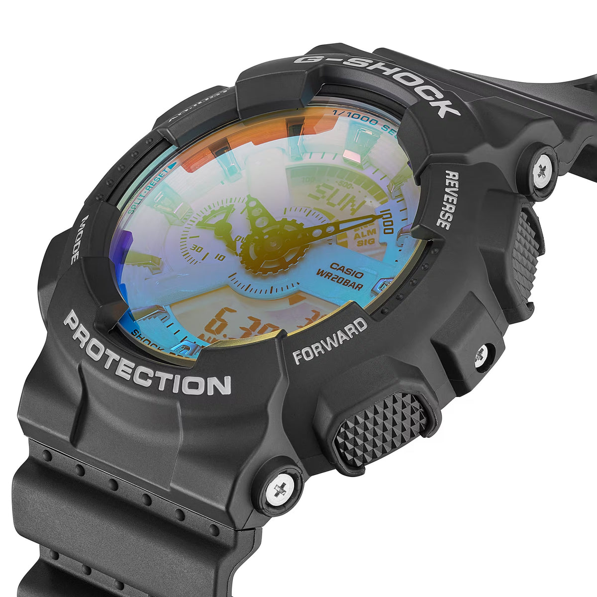 Casio G-Shock GA-110SR-1A Herrenuhr Schwarz Mehrfarbig