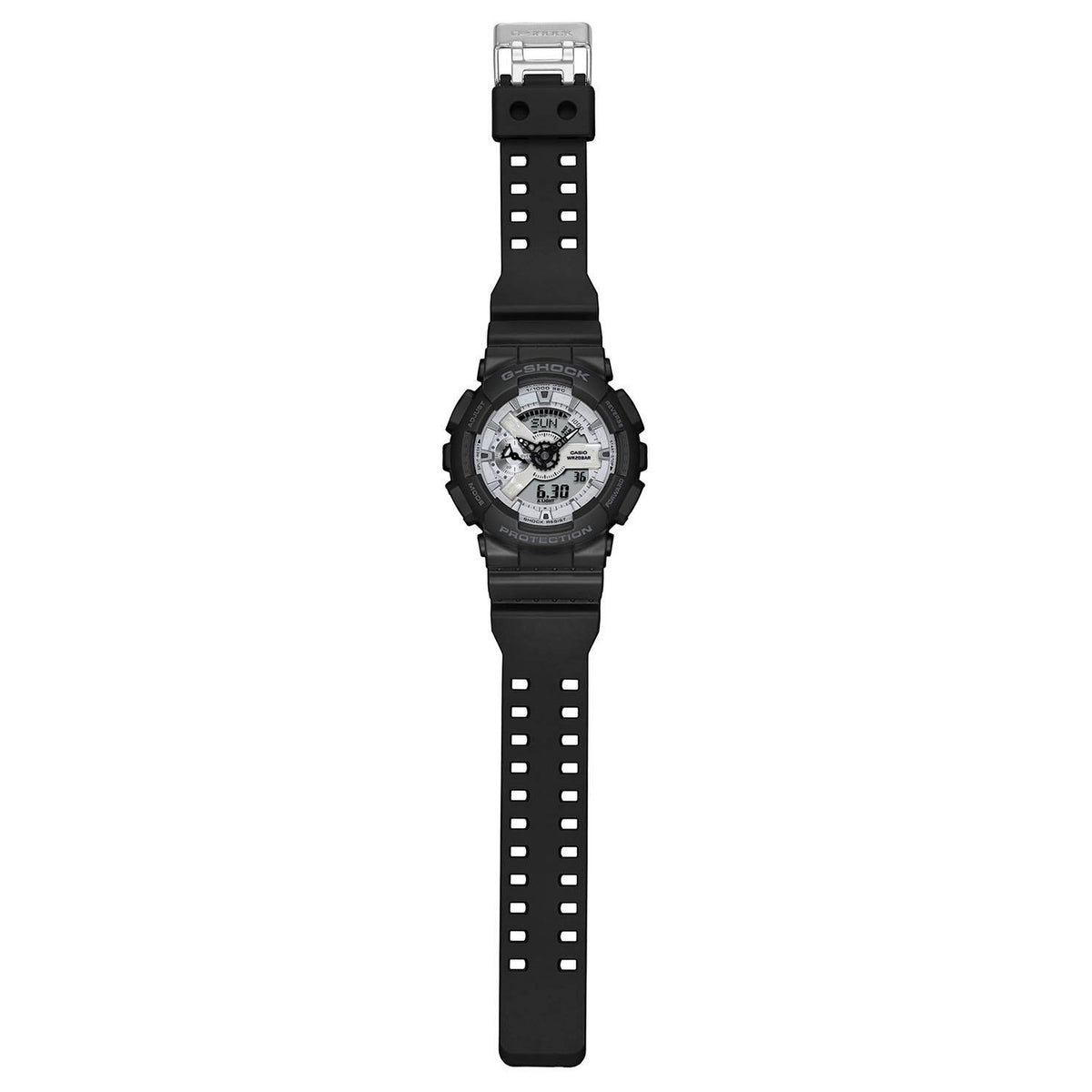 Casio G-Shock GA-110WD-1A Herrenuhr Schwarz Weiß