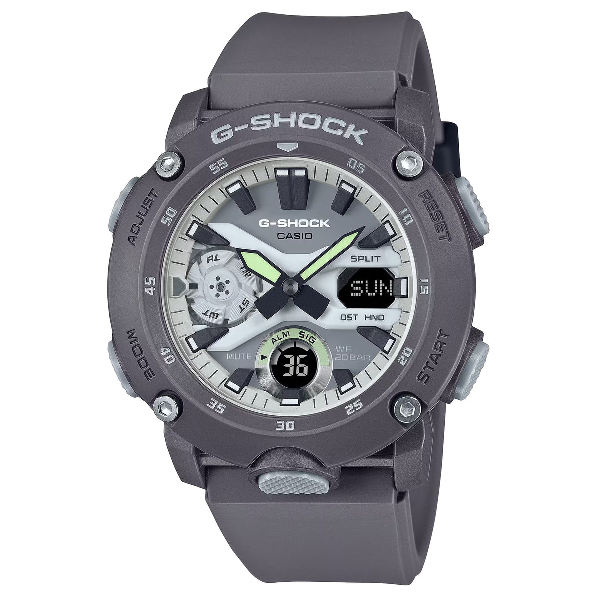 Casio G-Shock GA-2000HD-8A Herrenuhr Grau