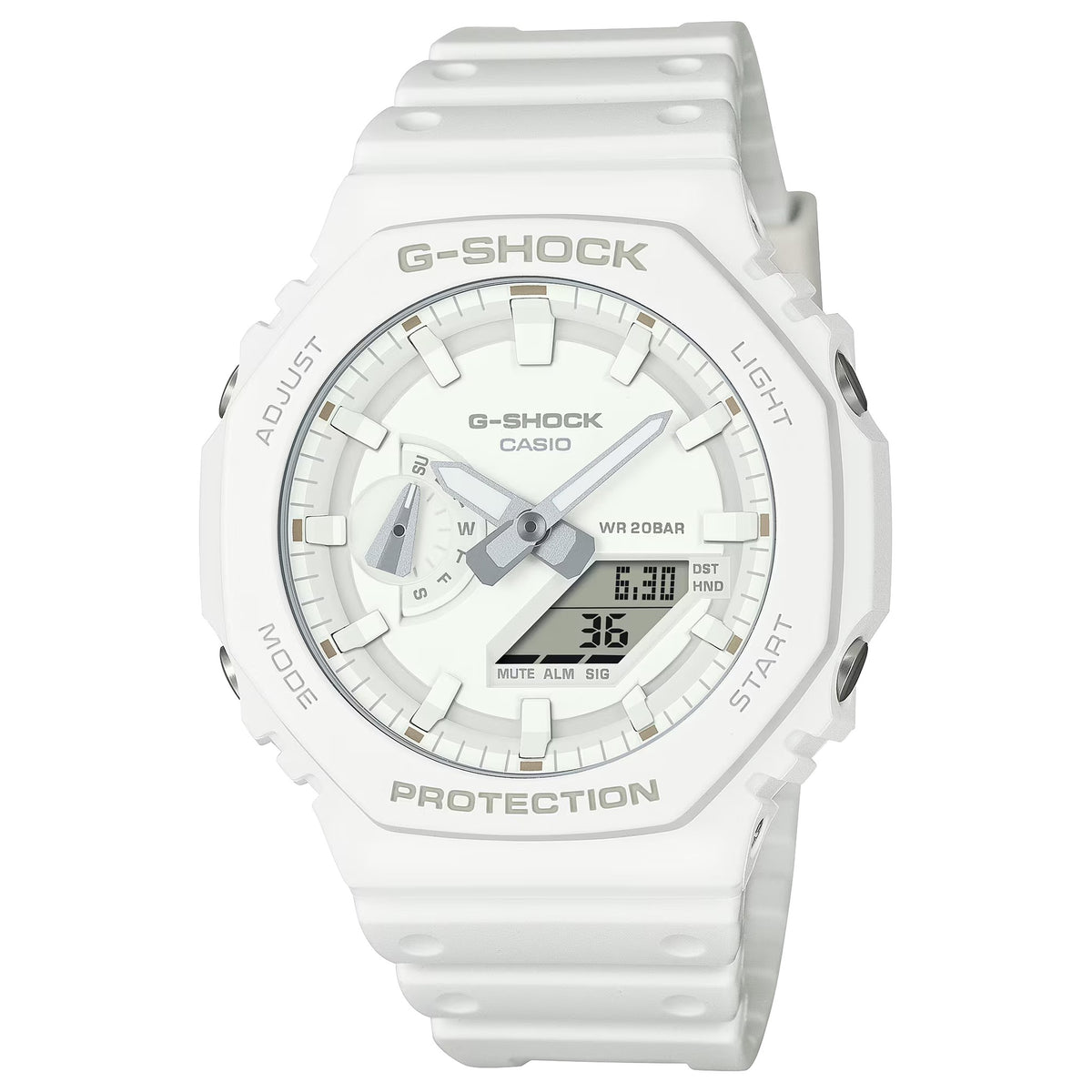 Casio G-Shock GA-2100-7A7 Herrenuhr Weiß