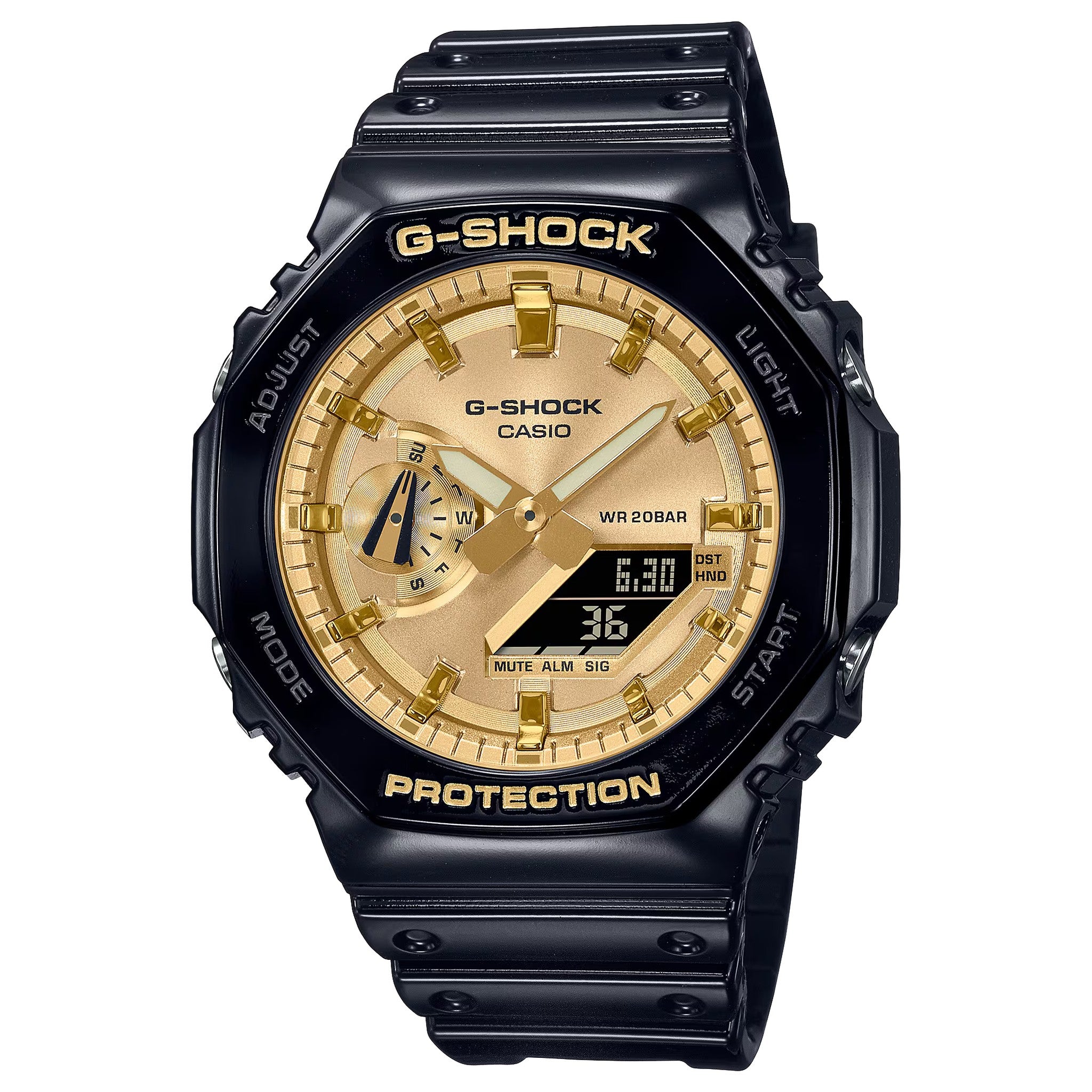 Montre Casio G-Shock GA-2100GB-1A Homme Noir Doré