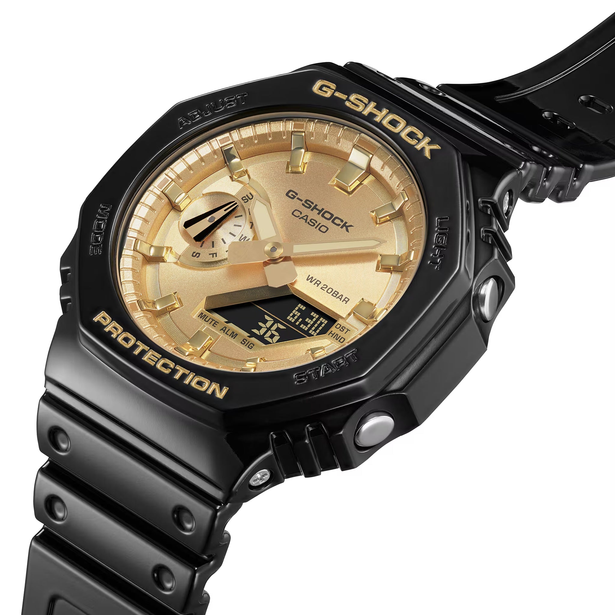 Montre Casio G-Shock GA-2100GB-1A Homme Noir Doré