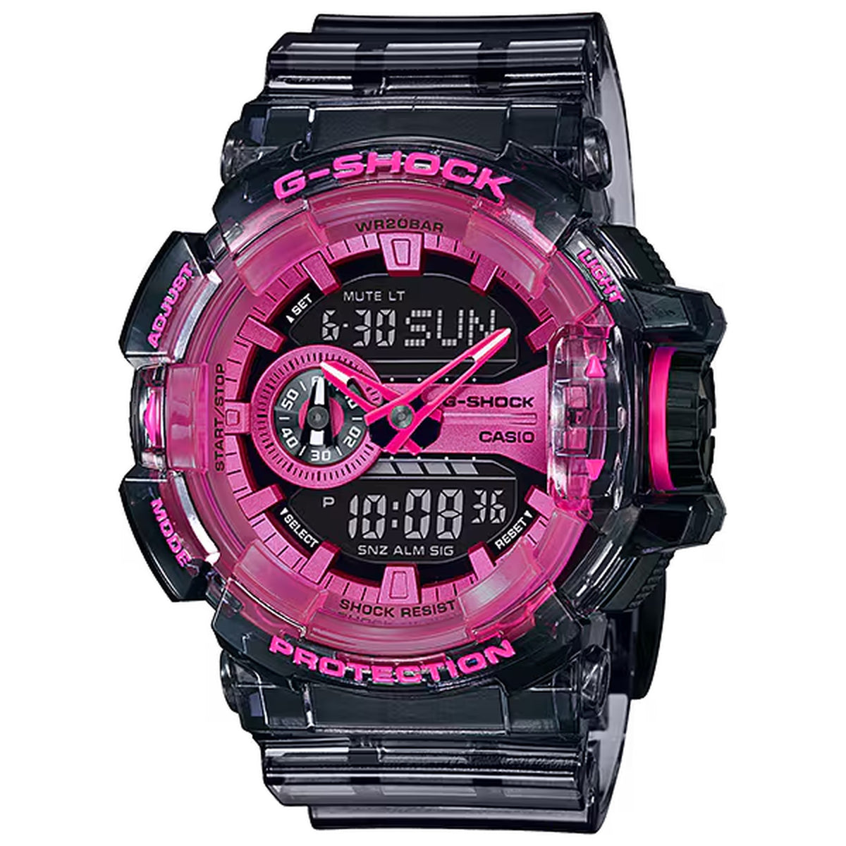 Casio G-Shock GA-400SK-1A4 Herrenuhr Transparent Rosa