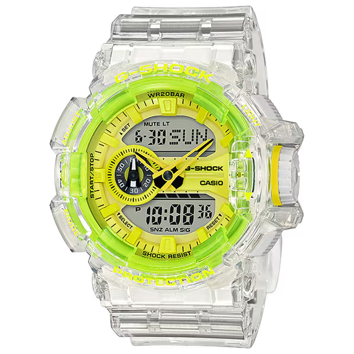 Casio G-Shock GA-400SK-1A9 Herrenuhr Transparent Gelb