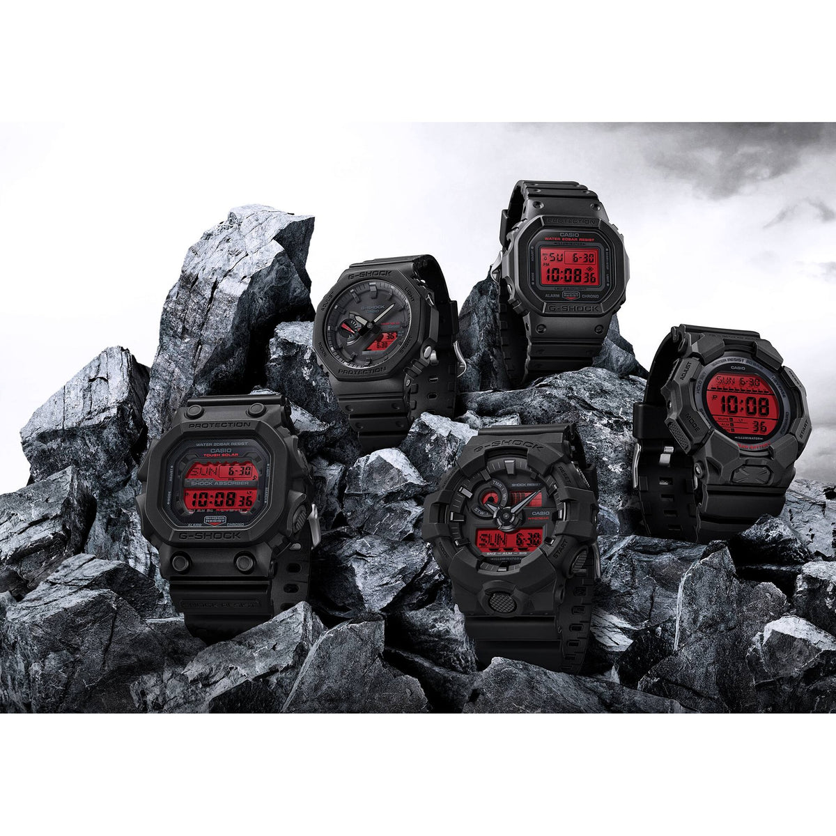 Casio G-Shock GA-700BBR-1A Herrenuhr Schwarz