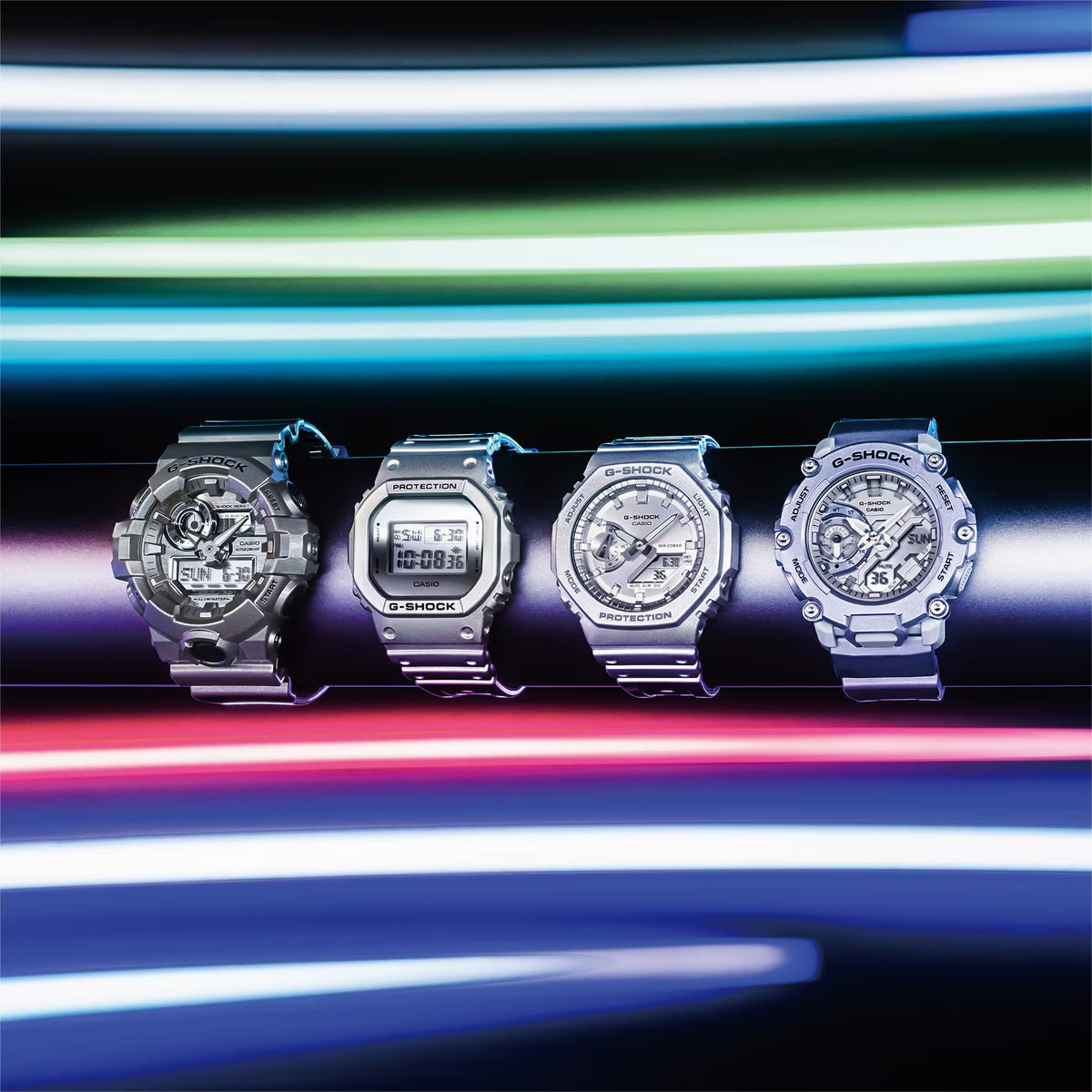 Casio G-Shock GA-700FF-8A Herrenuhr, Silber