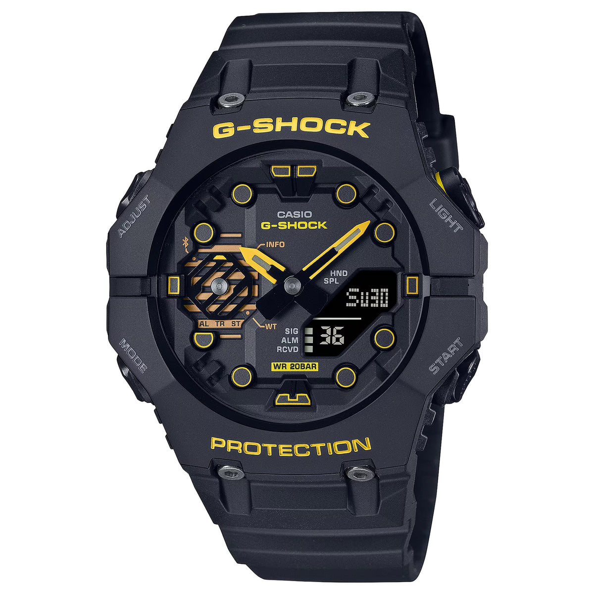 Casio G-Shock GA-B001CY-1A Herrenuhr Schwarz Gelb