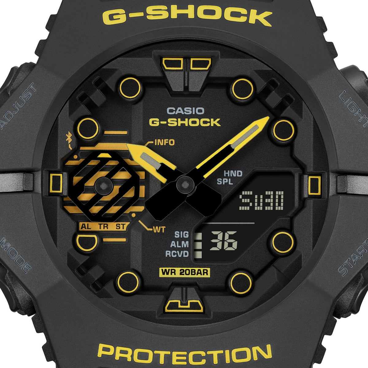 Casio G-Shock GA-B001CY-1A Herrenuhr Schwarz Gelb