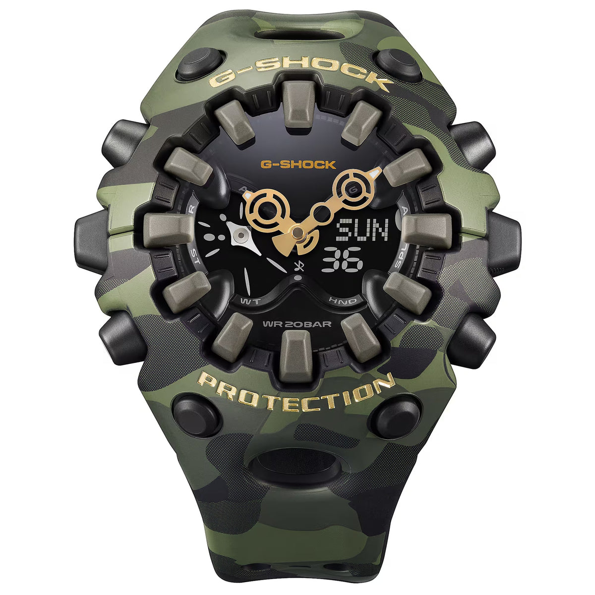 Casio G-Shock GA-V01CMG-3A Herrenuhr Camouflage Grün