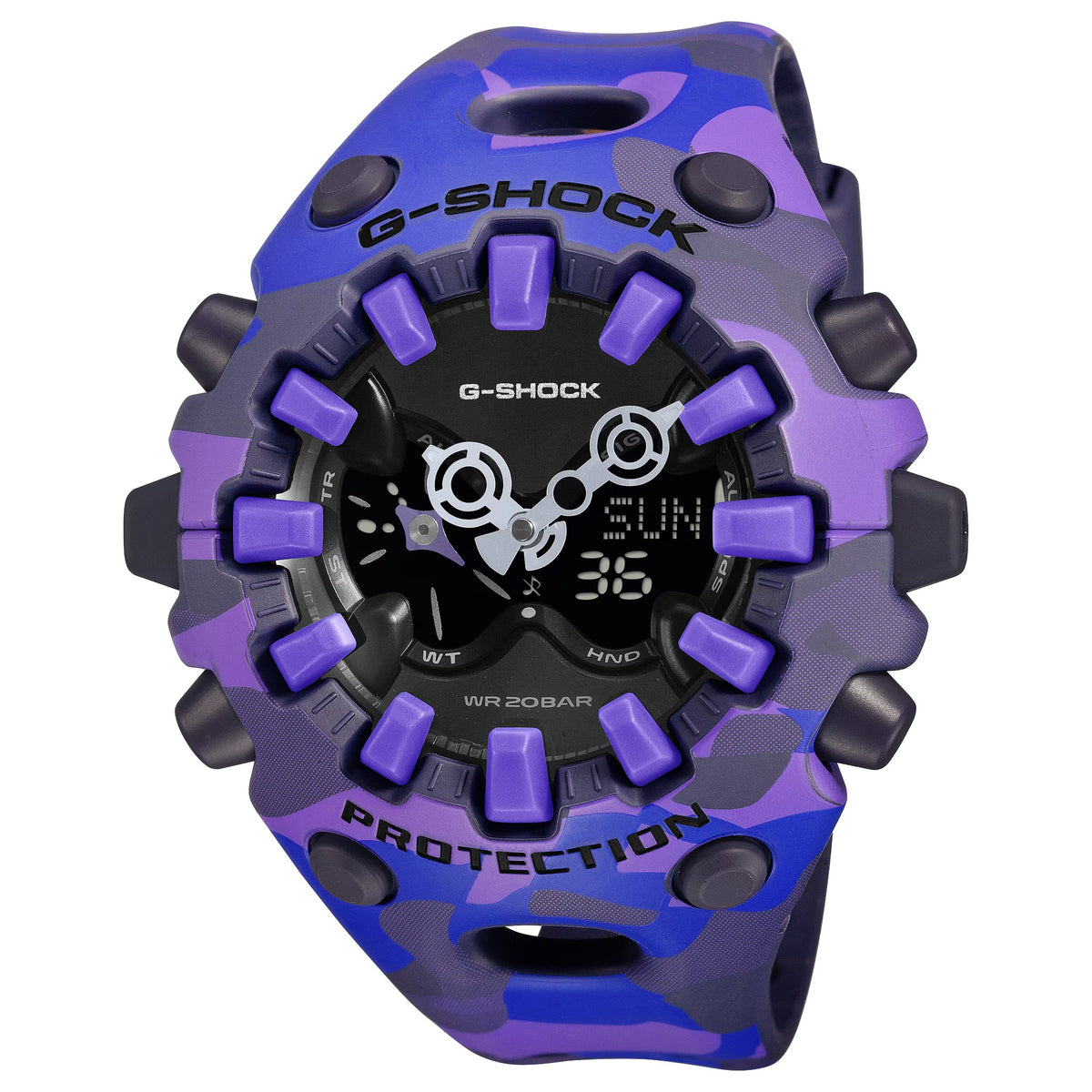 Casio G-Shock GA-V01CMG-6A Herrenuhr Camouflage Violett